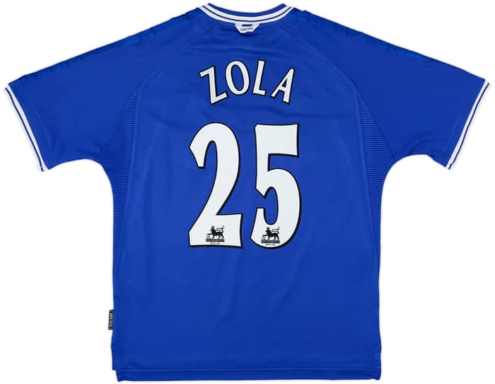 1999-01 Chelsea Home Shirt Zola #25 - 6/10 - (L)