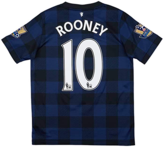 2013-14 Manchester United Away Shirt Rooney #10 - 9/10 - (L.Boys)
