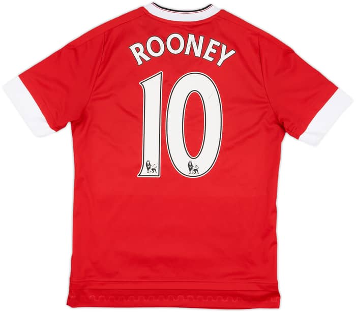 2015-16 Manchester United Home Shirt Rooney #10 - 5/10 - (L.Boys)