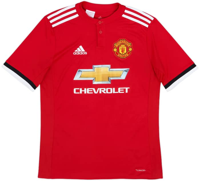 2017-18 Manchester United Home Shirt Ibrahimovic #10 - 9/10 - (XL.Boys)