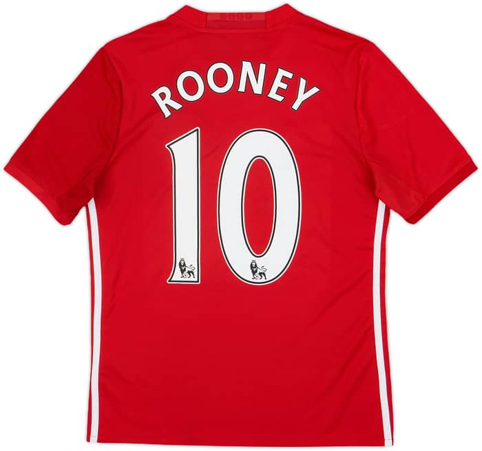 2016-17 Manchester United Home Shirt Rooney #10 - 8/10 - (L.Boys)