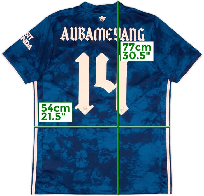 2020-21 Arsenal Third Shirt Aubameyang #14 - 7/10 - (L)