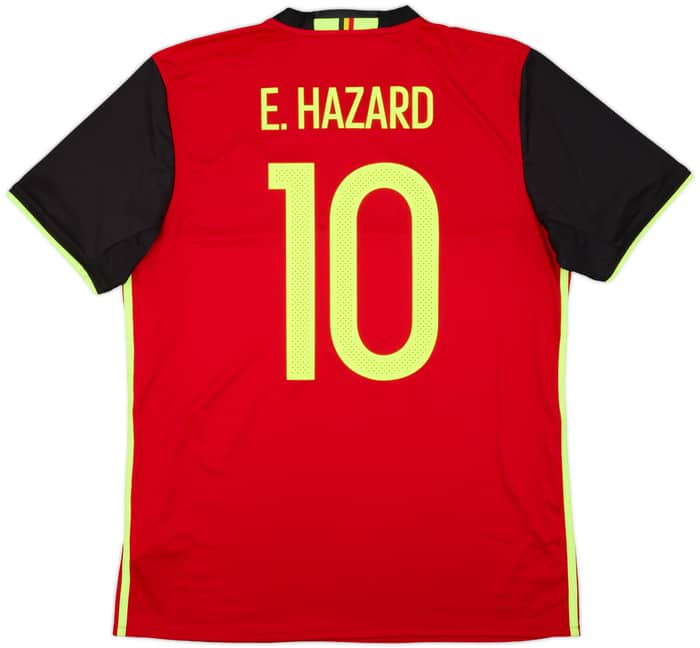 2016-17 Belgium Home Shirt E. Hazard #10 - 8/10 - (L)