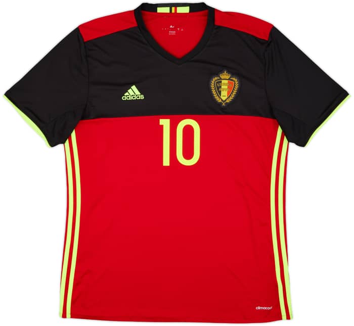 2016-17 Belgium Home Shirt E. Hazard #10 - 8/10 - (L)