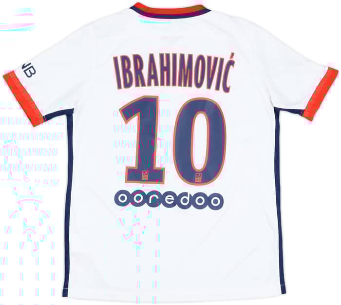2015-16 Paris Saint-Germain Away Shirt Ibrahimovic #10 - 6/10 - (XL.Boys)