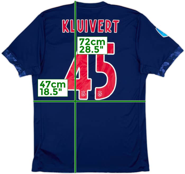 2017-18 Ajax Away Shirt Kluivert #45 - 7/10 - (M)