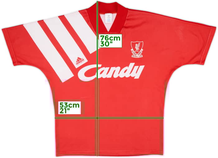 1991-92 Liverpool Home Shirt - 8/10 - (M/L)