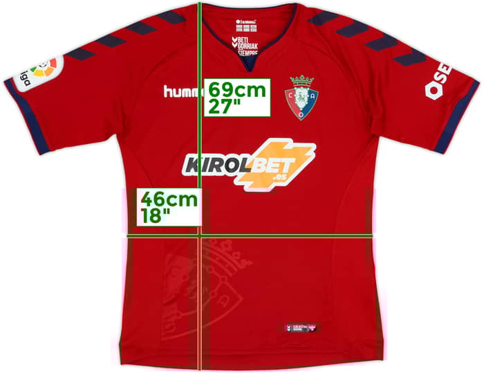 2018-19 Osasuna Home Shirt - 6/10 - (S)