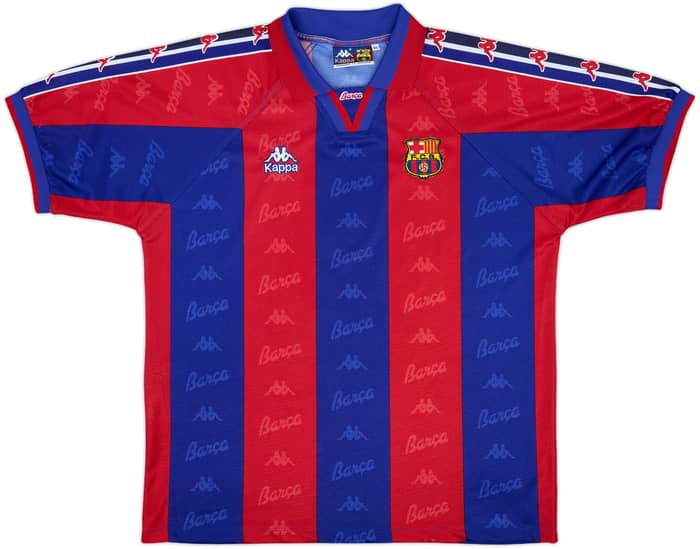1995-97 Barcelona Home Shirt - 9/10 - (XL)