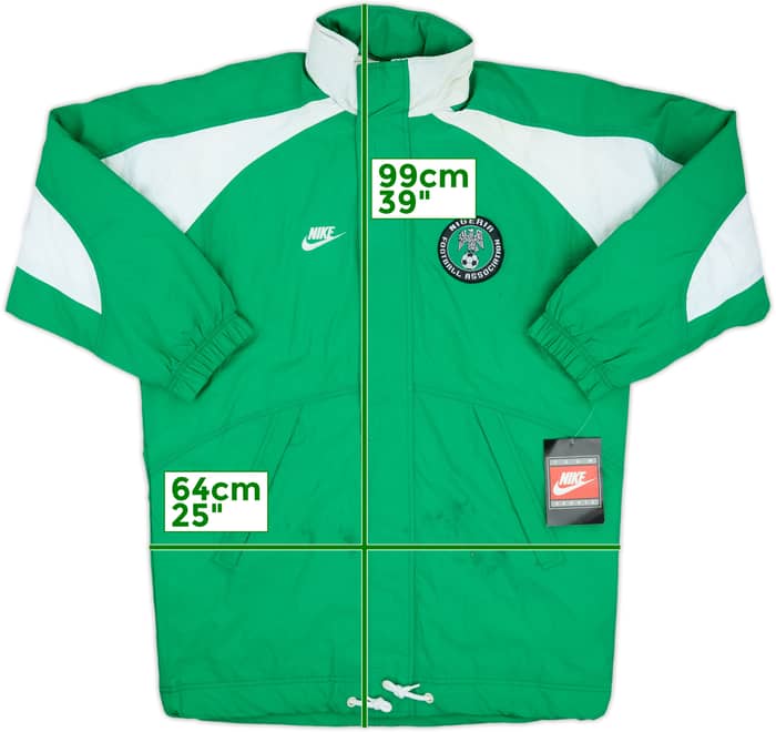 1996-98 Nigeria Nike Player Issue Padded Bench Coat (M)