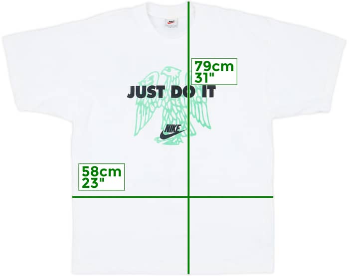 1996 Nigeria Nike Graphic Tee - 7/10 - (L)