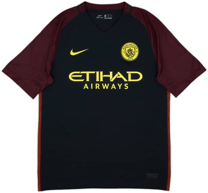 2016-17 Manchester City Away Shirt Kun Aguero #10 - 8/10 - (M)