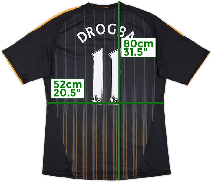 2010-11 Chelsea Away Shirt Drogba #11 - 7/10 - (L)