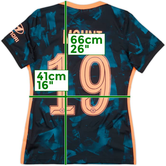2021-22 Chelsea Third Shirt Mount #19 - 8/10 - (Women's M)