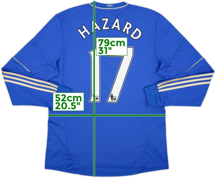 2012-13 Chelsea Home L/S Shirt Hazard #17 - 8/10 - (L)