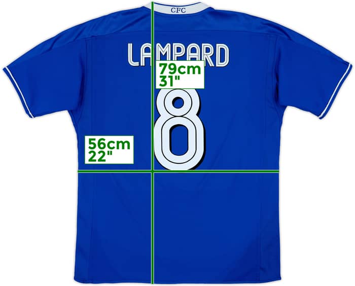 2003-05 Chelsea Home Shirt Lampard #8 - 6/10 - (L)