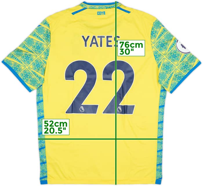 2022-23 Nottingham Forest Away Shirt Yates #22 (XL)