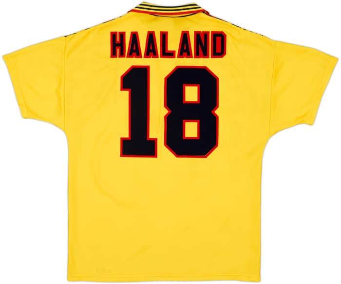 1995-97 Nottingham Forest Away Shirt Haaland #18 - 9/10 - (L)