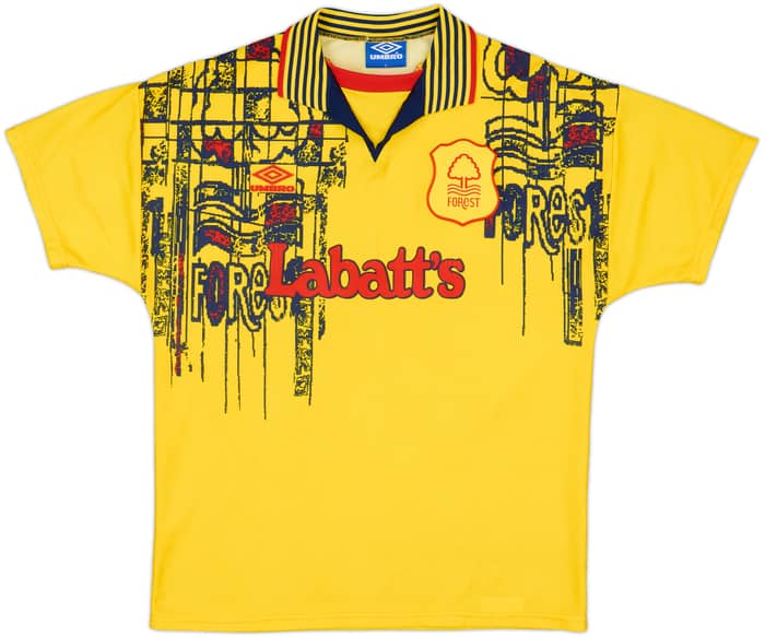 1995-97 Nottingham Forest Away Shirt Haaland #18 - 9/10 - (L)