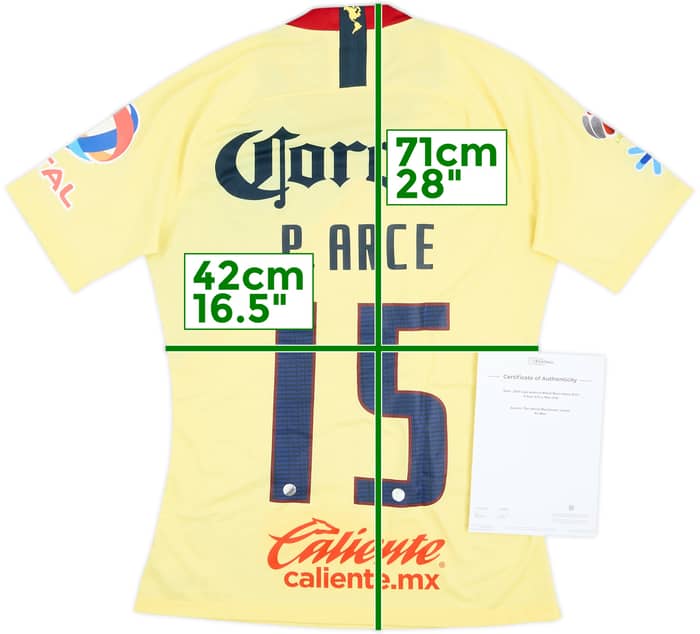 2018 Club America Match Issue Home Shirt P.Arce #15