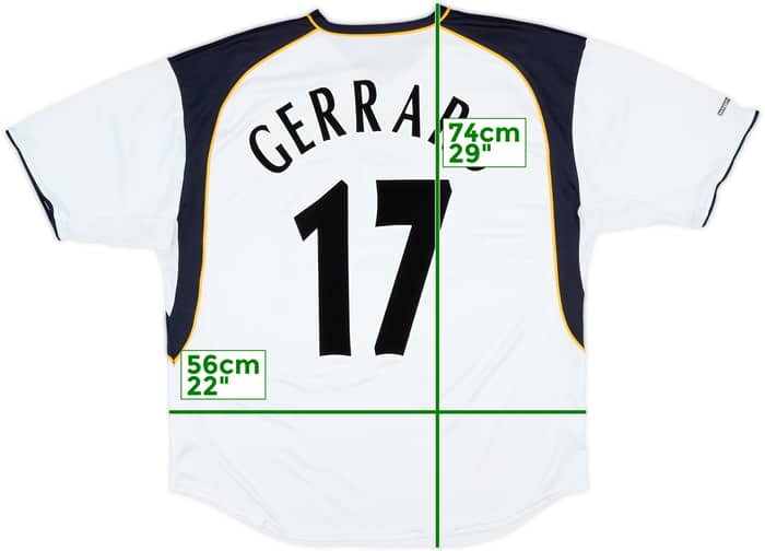 2001-03 Liverpool Away Shirt Gerrard #17 - 7/10 - (L)