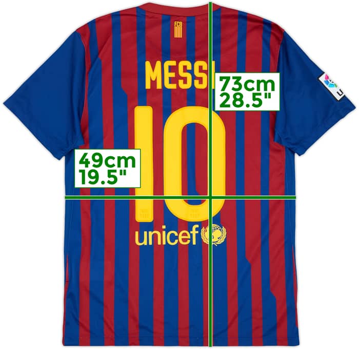 2011-12 Barcelona Home Shirt Messi #10 - 8/10 - (M)