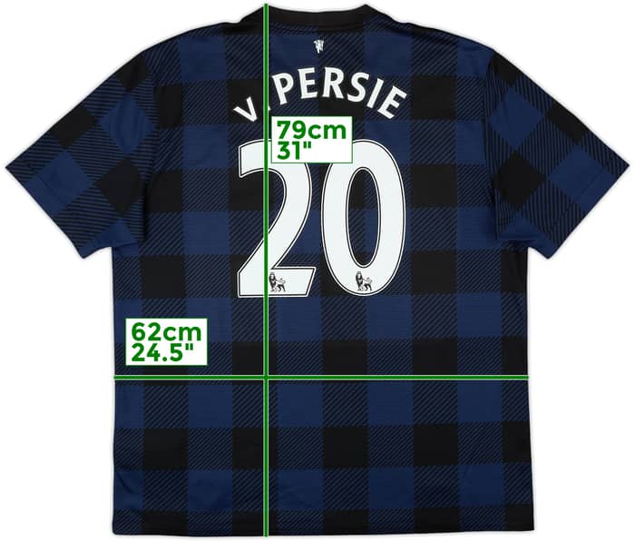 2013-14 Manchester United Away Shirt V.Persie #20 - 7/10 - (XL)