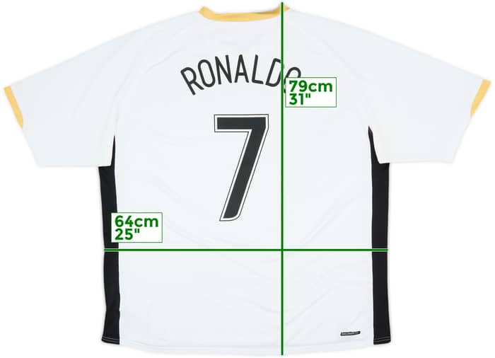 2006-08 Manchester United Away Shirt Ronaldo #7 - 7/10 - (XXL)