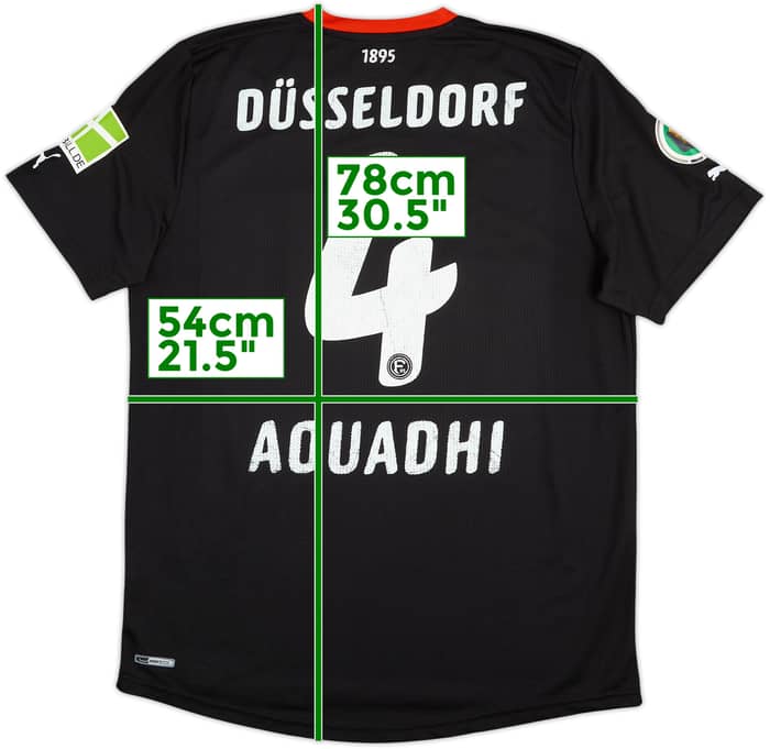 2011-12 Fortuna Dusseldorf Match Issue DFB-Pokal Away Shirt Aouadhi #4