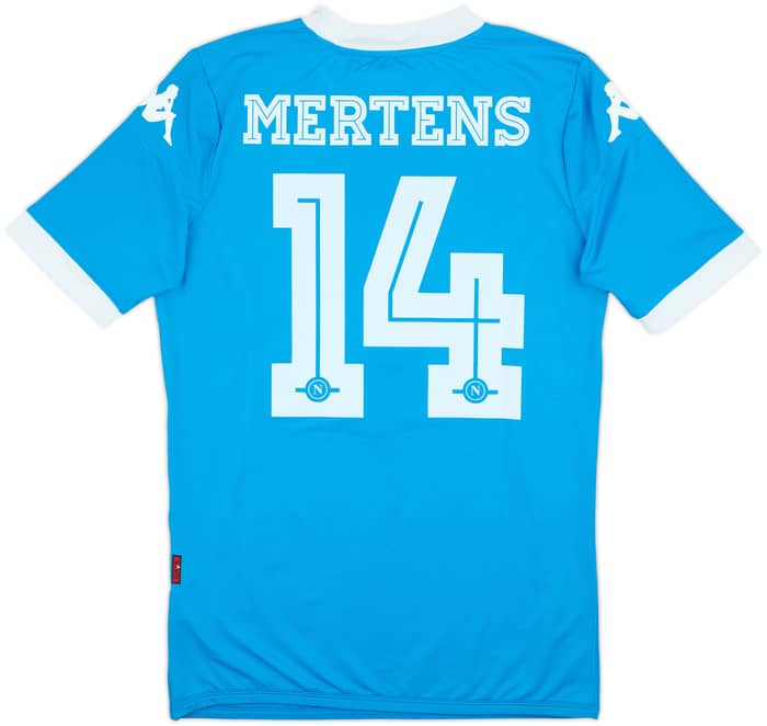 2015-16 Napoli Authentic Home Shirt Mertens #14 - 9/10 - (S)
