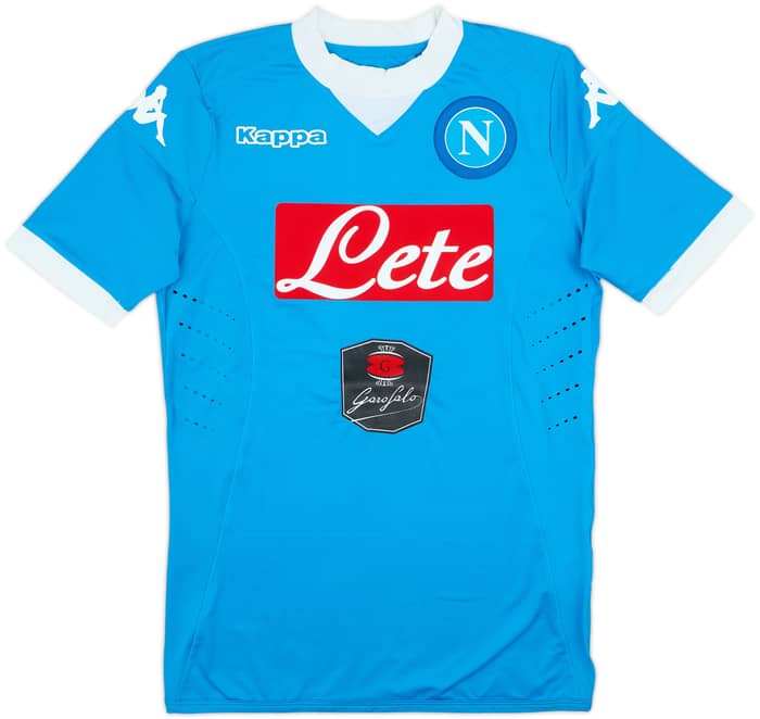 2015-16 Napoli Authentic Home Shirt Mertens #14 - 9/10 - (S)