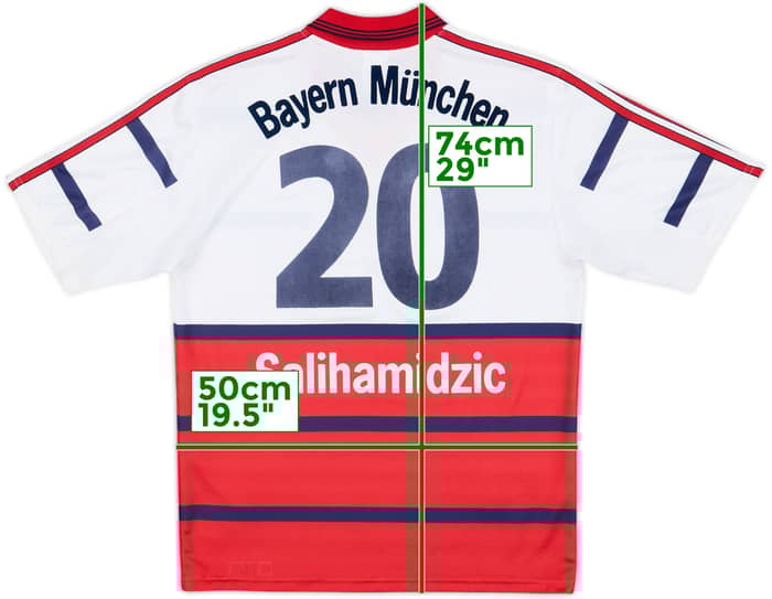 1998-00 Bayern Munich Away Shirt Salihamidzic #20 - 6/10 - (S)