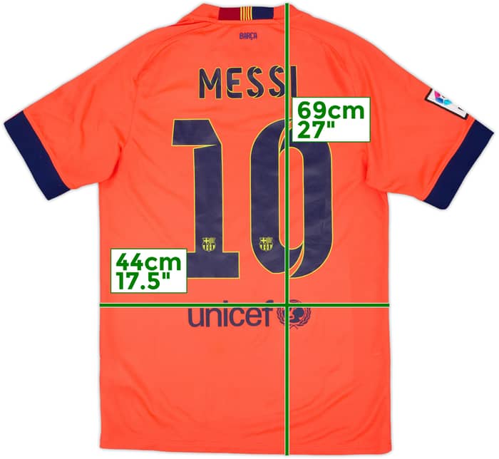 2014-15 Barcelona Away Shirt Messi #10 - 8/10 - (S)