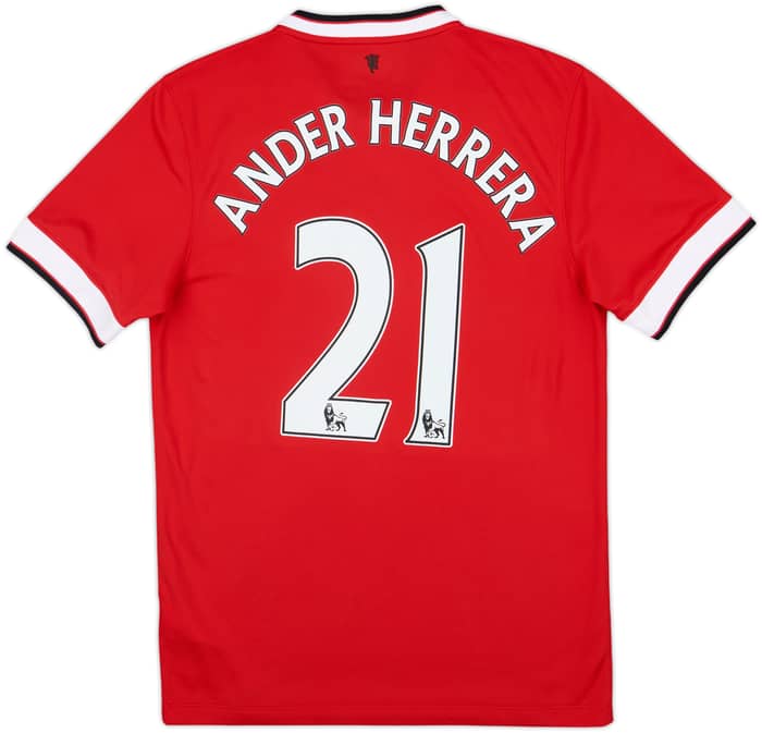2014-15 Manchester United Home Shirt Ander Herrera #21 - 8/10 - (S)