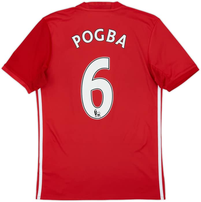 2016-17 Manchester United Home Shirt Pogba #6 - 6/10 - (S)