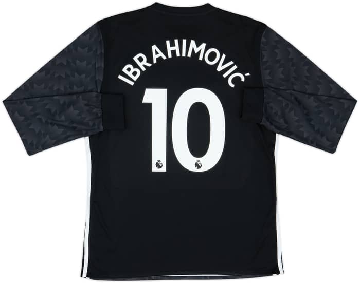 2017-18 Manchester United Away L/S Shirt Ibrahimovic #10 - 8/10 - (L)