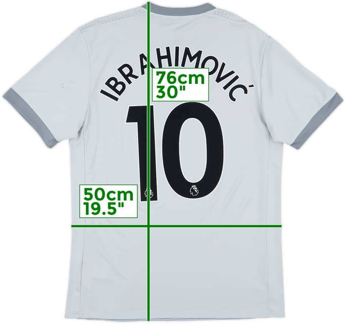 2017-18 Manchester United Third Shirt Ibrahimovic #10 - 9/10 - (M)