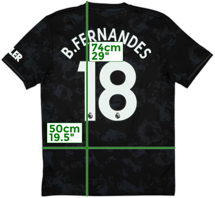 2019-20 Manchester United Third Shirt B.Fernandes #18 - 9/10 - (M)
