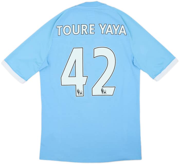 2010-11 Manchester City Home Shirt Toure Yaya #42 - 6/10 - (S)