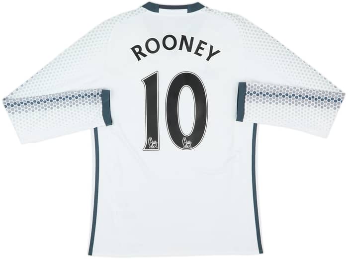 2016-17 Manchester United Third L/S Shirt Rooney #10 - 8/10 - (S)