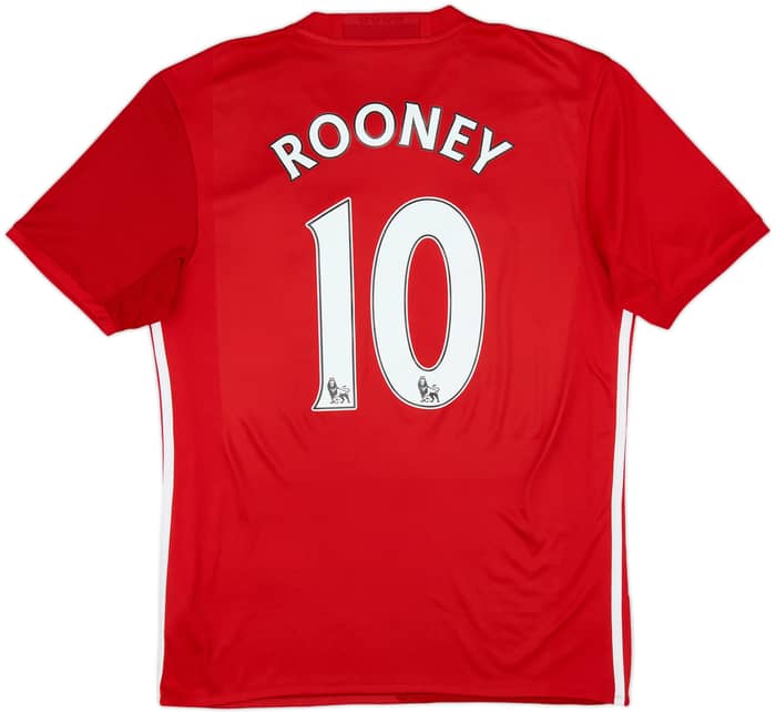 2016-17 Manchester United Home Shirt Rooney #10 - 8/10 - (M)