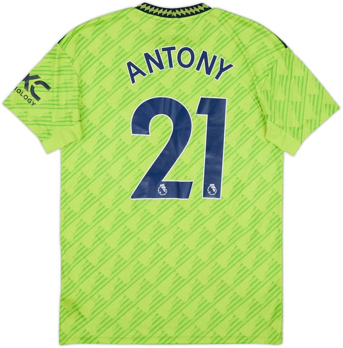2022-23 Manchester United Third Shirt Antony #21 - 8/10 - (M)