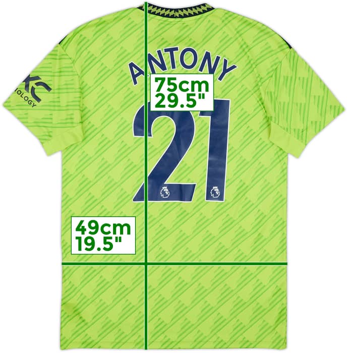 2022-23 Manchester United Third Shirt Antony #21 - 8/10 - (M)
