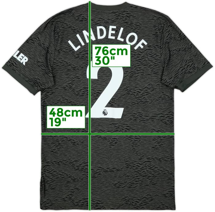 2020-21 Manchester United Away Shirt Lindelof #2 - 9/10 - (M)