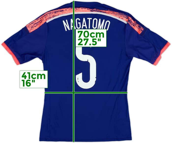 Camiseta de local de Japón 2013-15 Nagamoto #5 - 5/10 - (L)