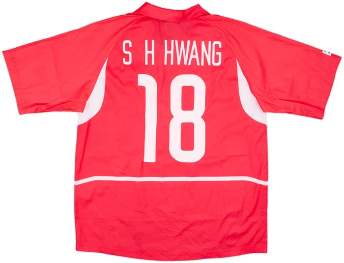 2002-03 South Korea Home Shirt S H Hwang #18 - 9/10 - (XL)