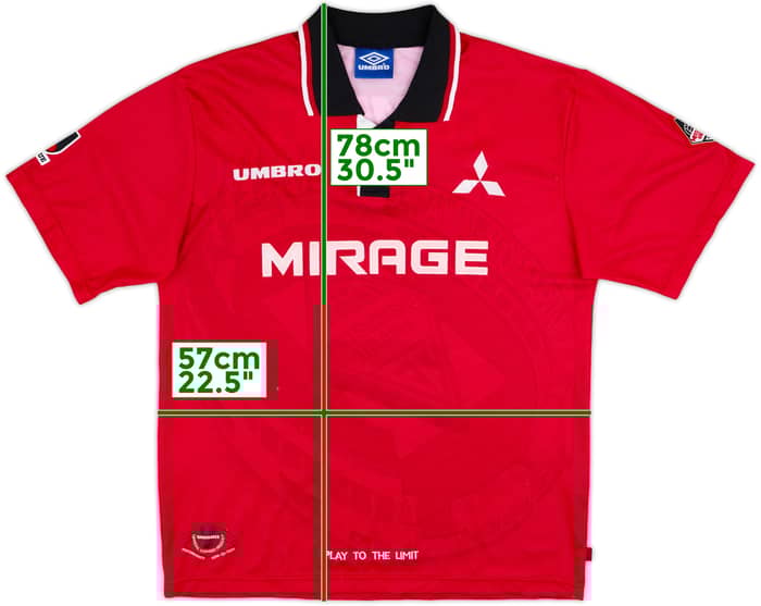 1997 Urawa Red Diamonds Home Shirt - 8/10 - (L)