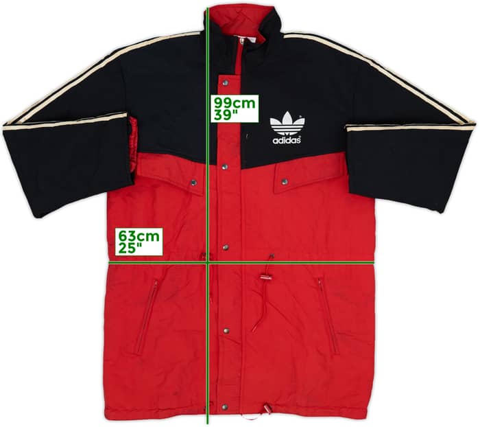 1988-90 adidas Template Padded Bench Coat (Manchester United) - 5/10 - (L)