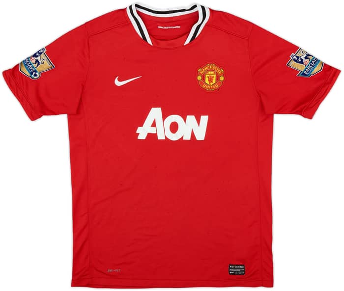 2011-12 Manchester United Home Shirt Nani #17 - 5/10 - (XL.Boys)