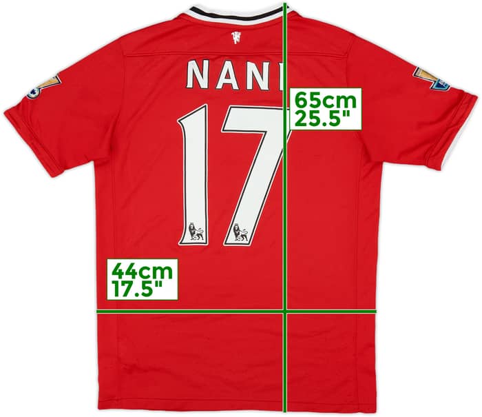 2011-12 Manchester United Home Shirt Nani #17 - 5/10 - (XL.Boys)